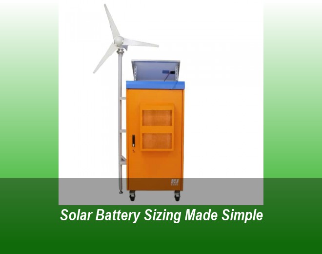 Solar Battery Sizing Made Simple